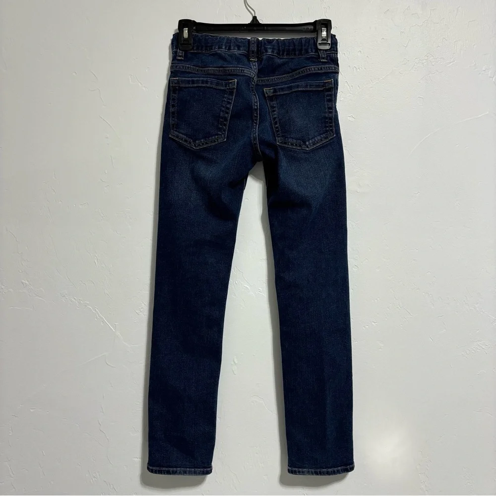 Old Navy Skinny Blue Denim Dark Wash Jeans Boys 12 Reg Adjustable Waist